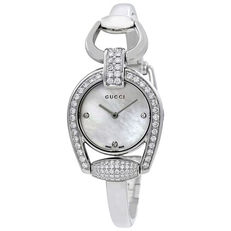 gucci horsebit diamond ladies watch